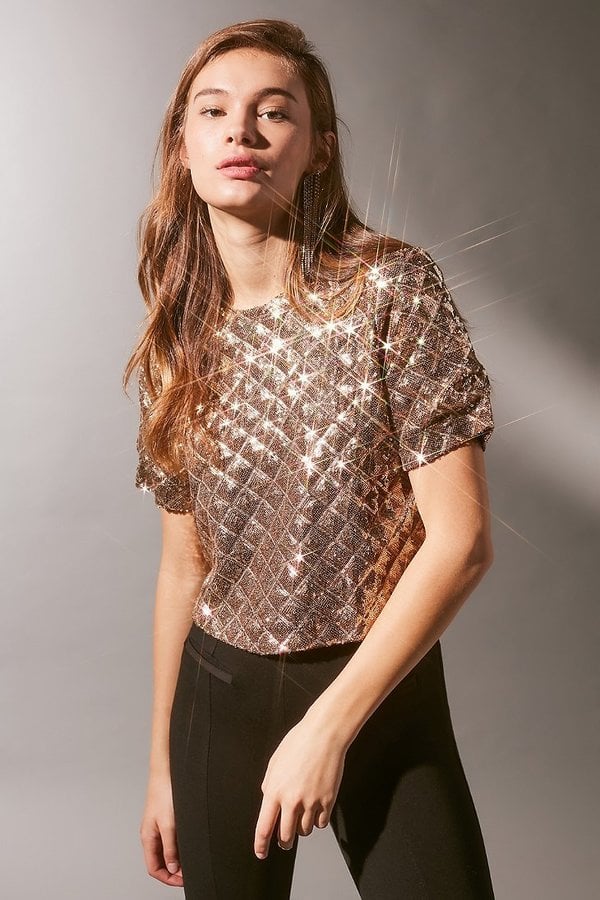 Urban Outfitters Sequin Tee