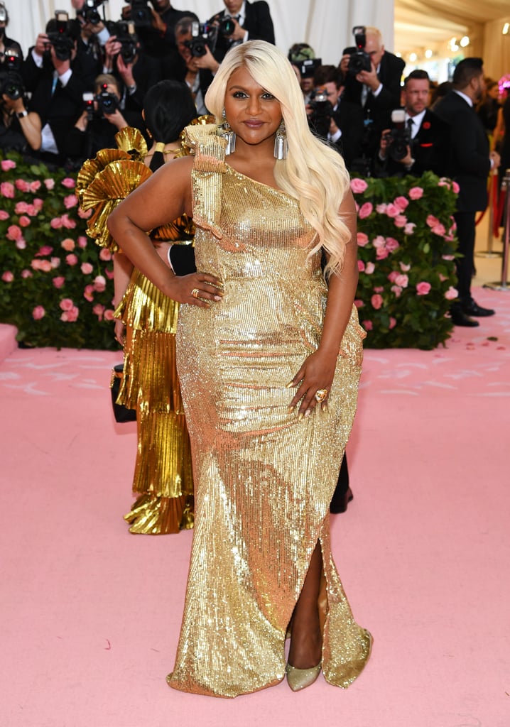 Mindy Kaling Met Gala 2019 Rose Gold Hair