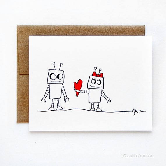 Robot falls in love