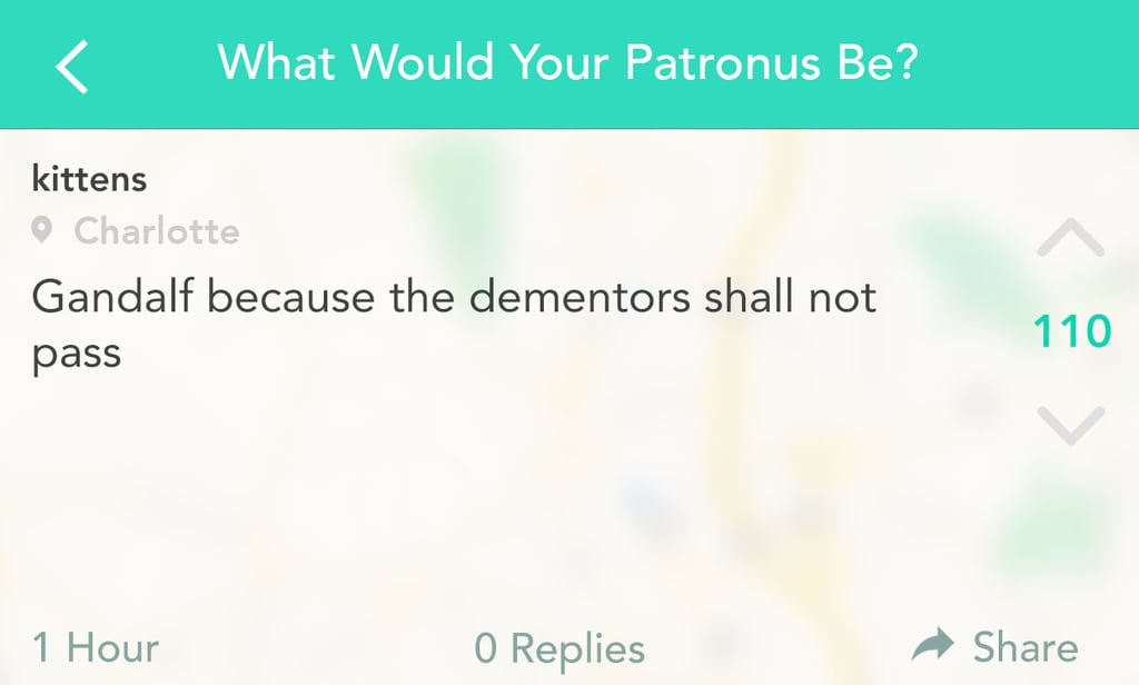This Patronus will definitely stand up to evil.
