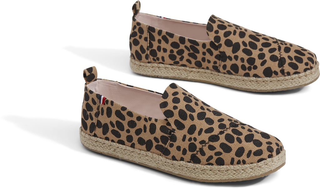 Clare V. Leopard Heritage Canvas Deconstructed Alpargata Shoes