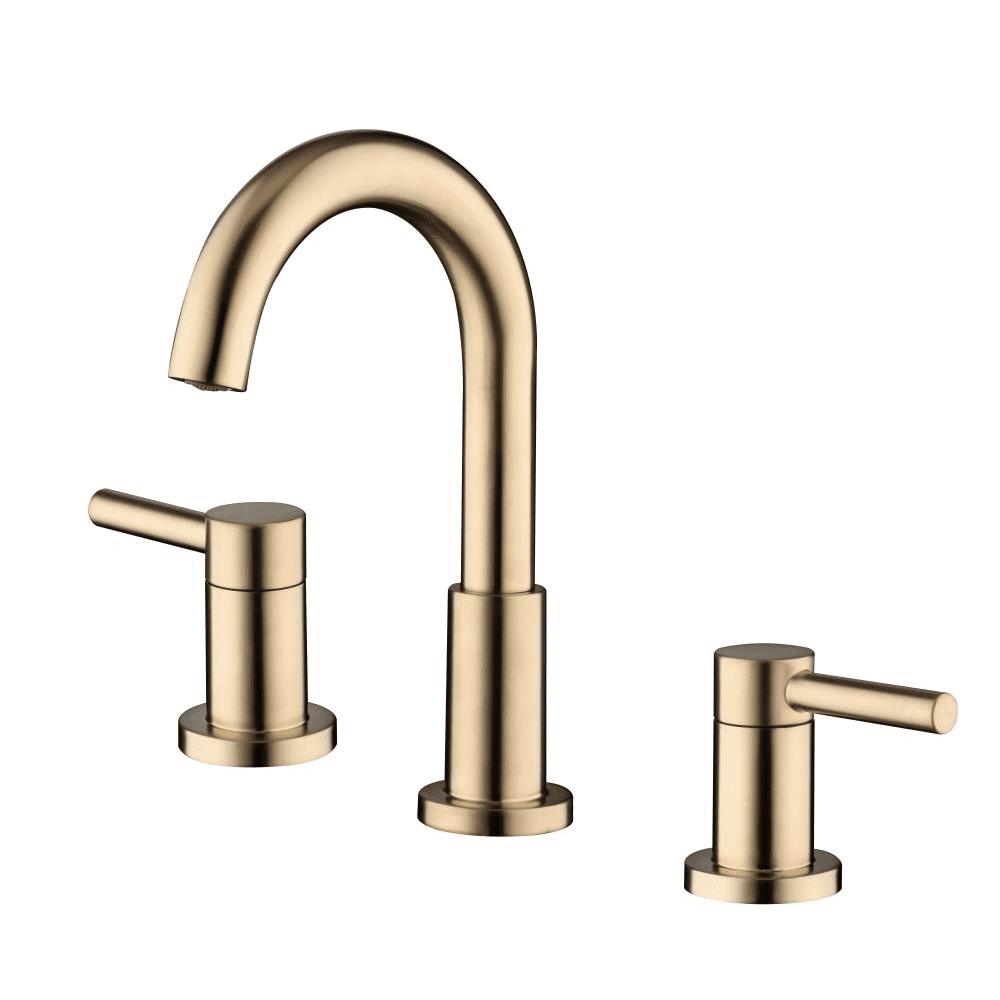 allen + roth Harlow Brushed Bronze Two-Handle Sink Faucet