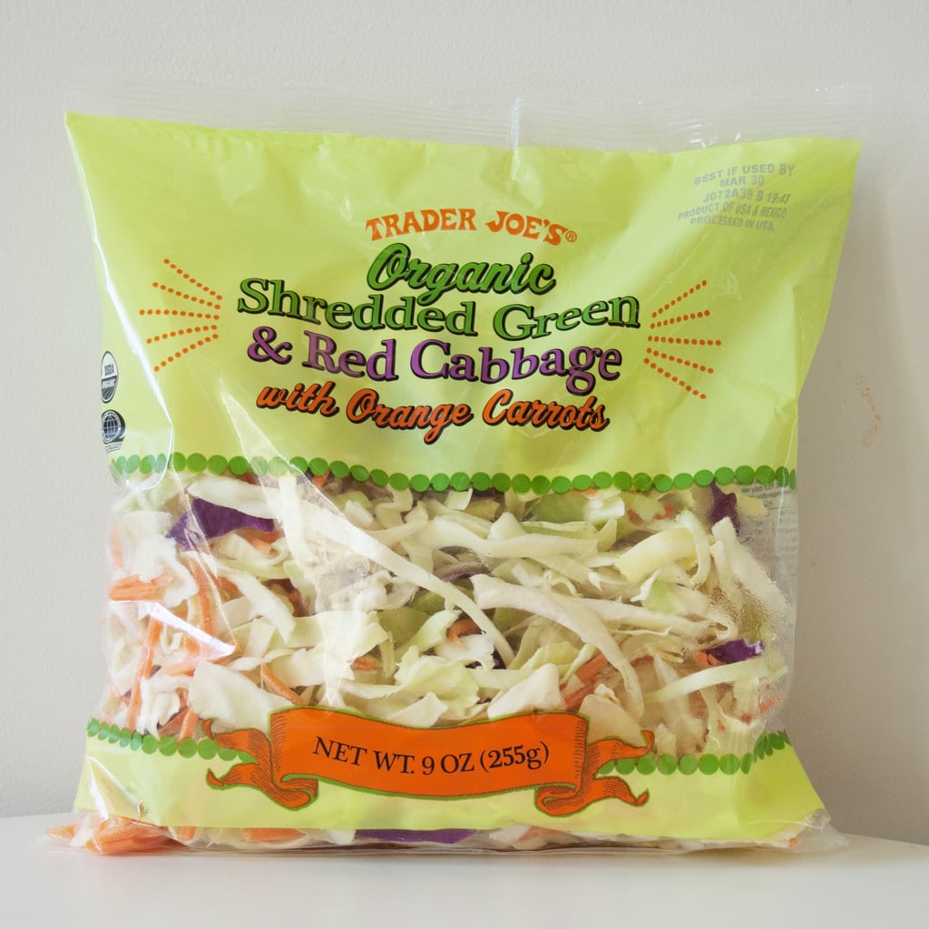 Pick Up Organic Shredded Green and Red Cabbage With Orange Carrots (2
