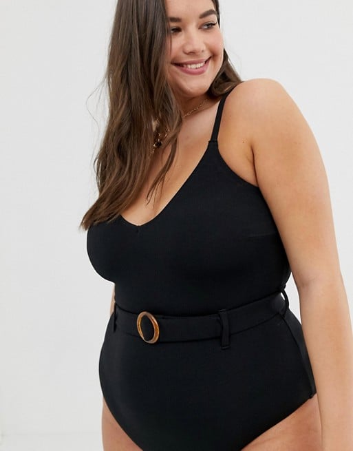 New Look Curve Belted Swimsuit