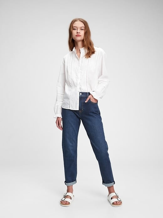 Gap Ruffle Lace Shirt Best Button Down Shirts And Blouses From Gap Popsugar Fashion Uk Photo 2