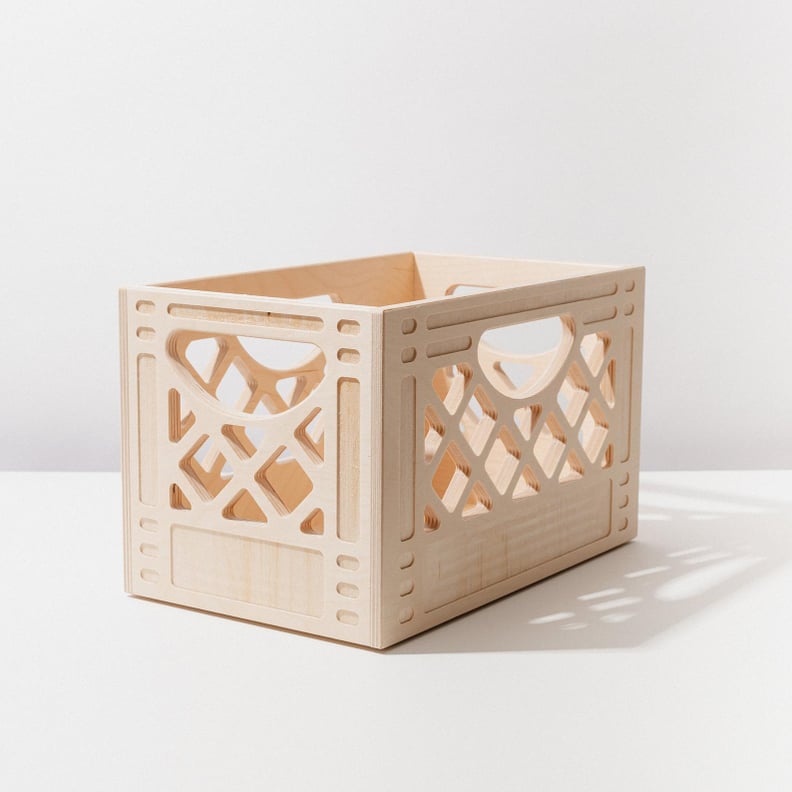 Wooden Milk Crate