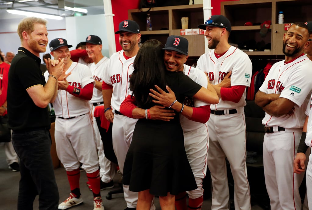 Meghan Markle Meets Red Sox Mookie Betts Pictures June 2019