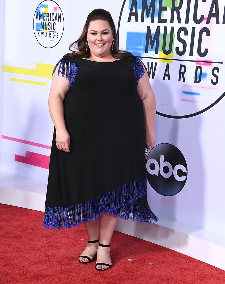 Chrissy Wearing Stuart Weitzman Heels During the 2017 American Music Awards