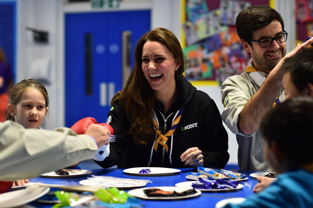 Kate Middleton Visits 23rd Poplar Beaver Scout Colony