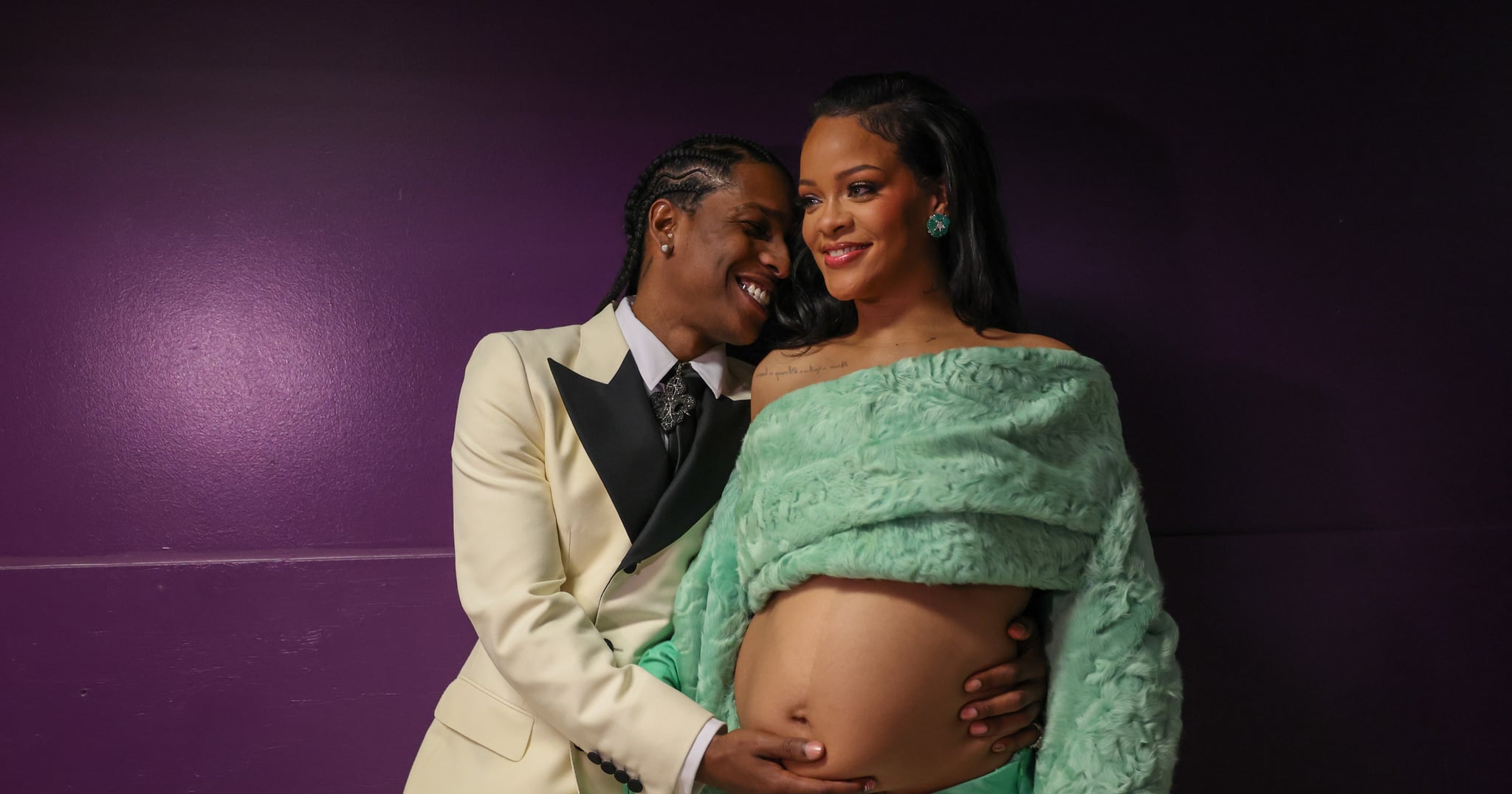 Rihanna and A$AP Rocky Share Sweet Family Photo With RZA and New Son, Riot