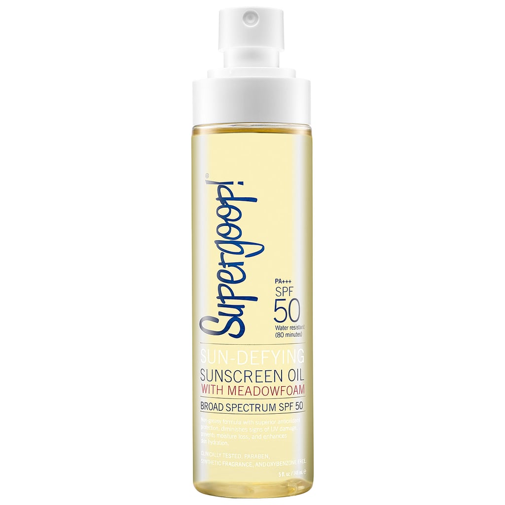 Supergoop! Sun-Defying Sunscreen Oil With Meadowfoam SPF 50 ($34)