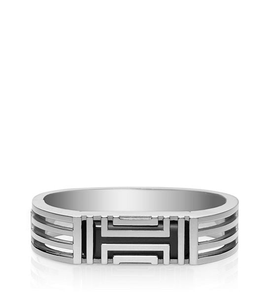 Tory Burch For Fitbit Metal Hinged Bracelet in Silver ($195)