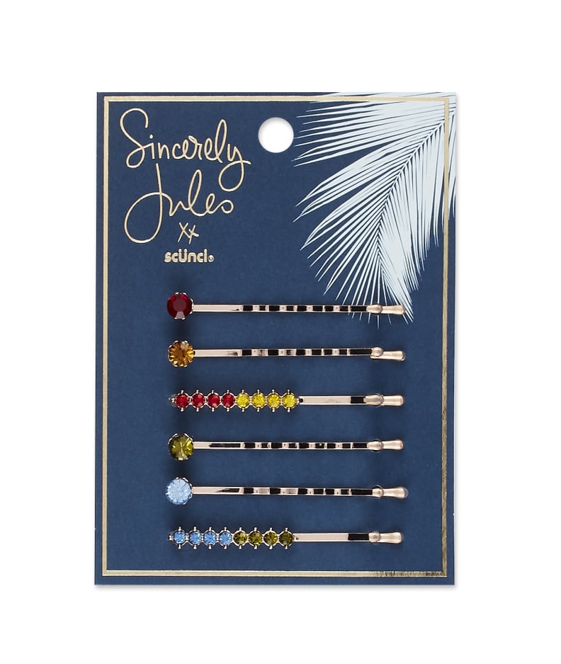 Sincerely Jules x Scunci Bobby Pin With Rainbow Stones 6-Pack
