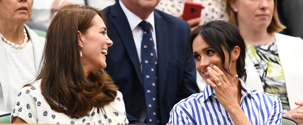 Kate Middleton and Meghan Markle at Wimbledon 2018