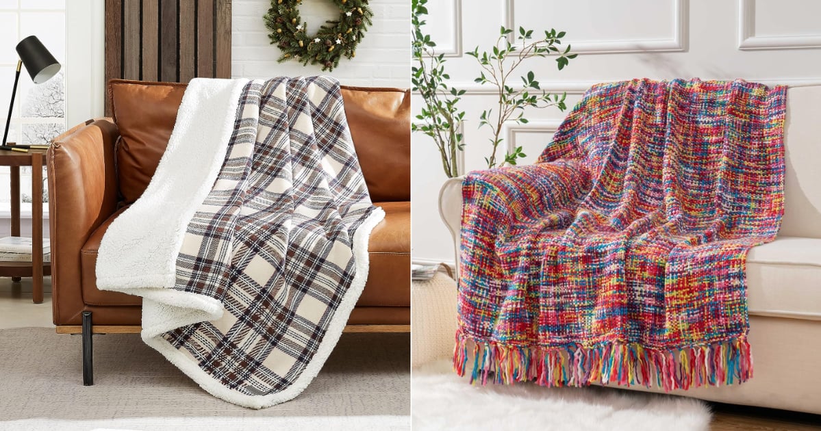 Colorful outlet throw blanket