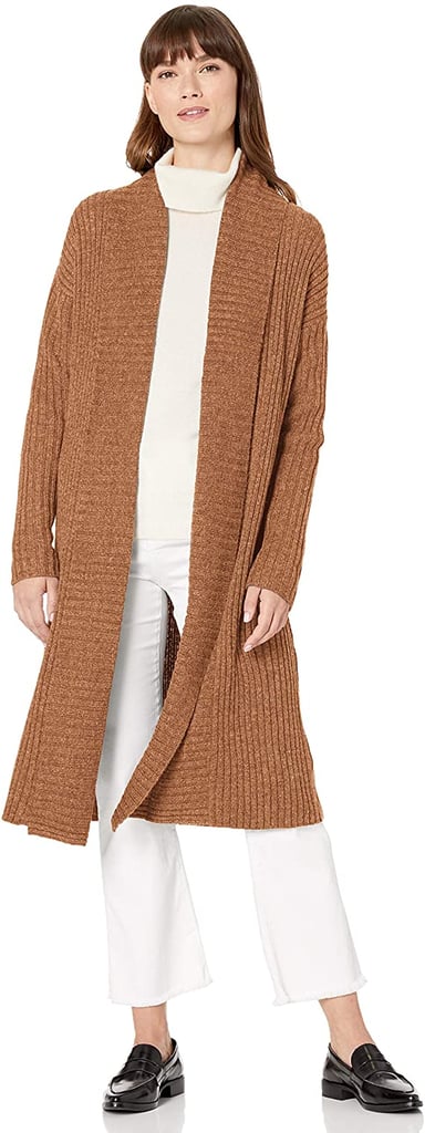 Amazon Essentials Oversized Open Front Knee Length Sweater Coat
