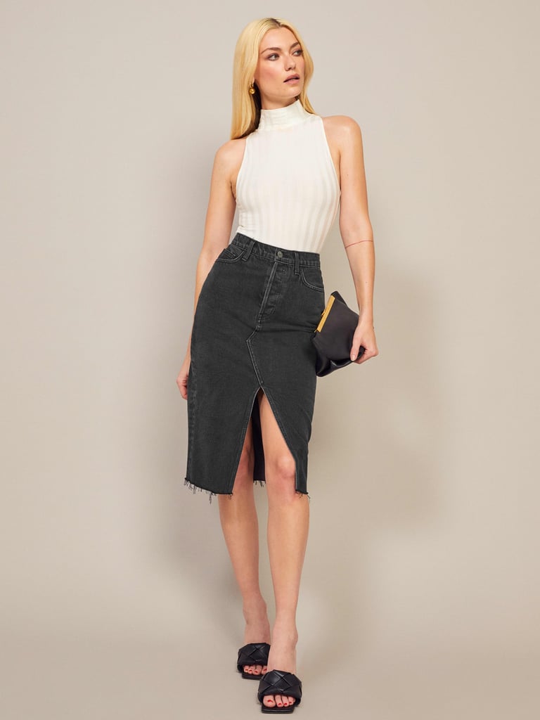 Reformation Midi Retooled Skirt | Reformation's New Power Dressing