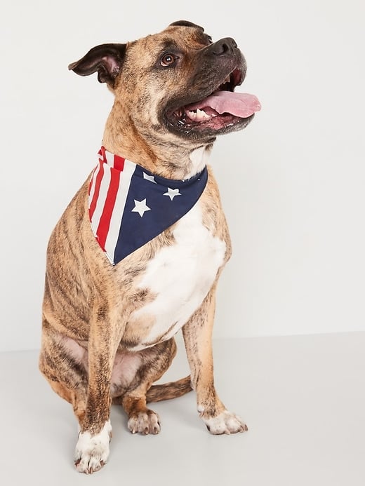 Old Navy Patterned Poplin Bandana for Pets in American Flag