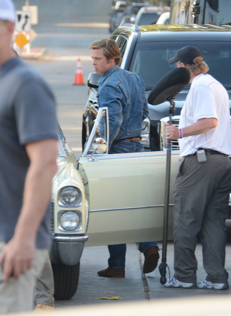 Leonardo DiCaprio and Brad Pitt Filming in LA July 2018