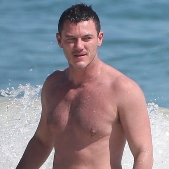 Luke Evans Shirtless in Mexico Pictures December 2018