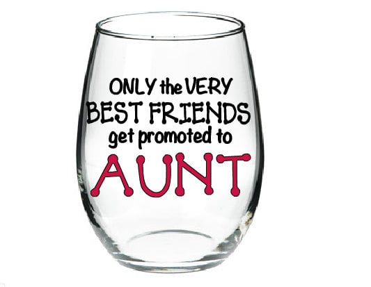 Best Friend Wine Glass 19 Spot On Pregnancy Announcement Gifts For Breaking The Big News Popsugar Family Photo 20
