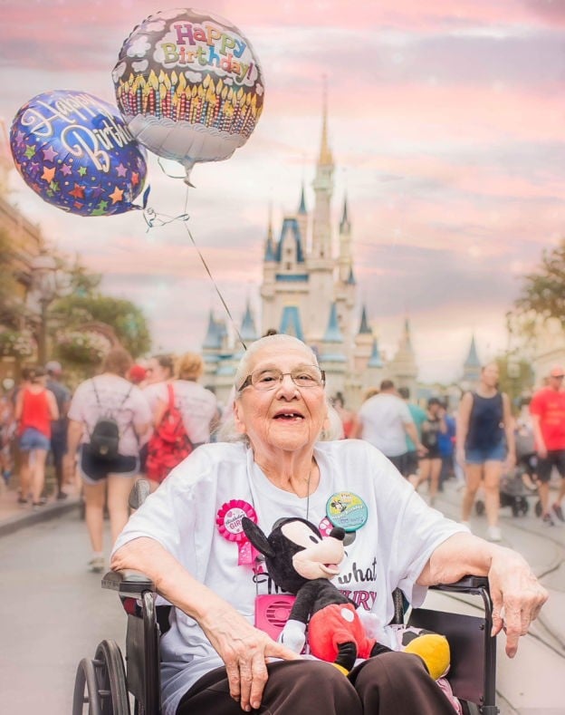 Woman Celebrates 100th Birthday at Disney World