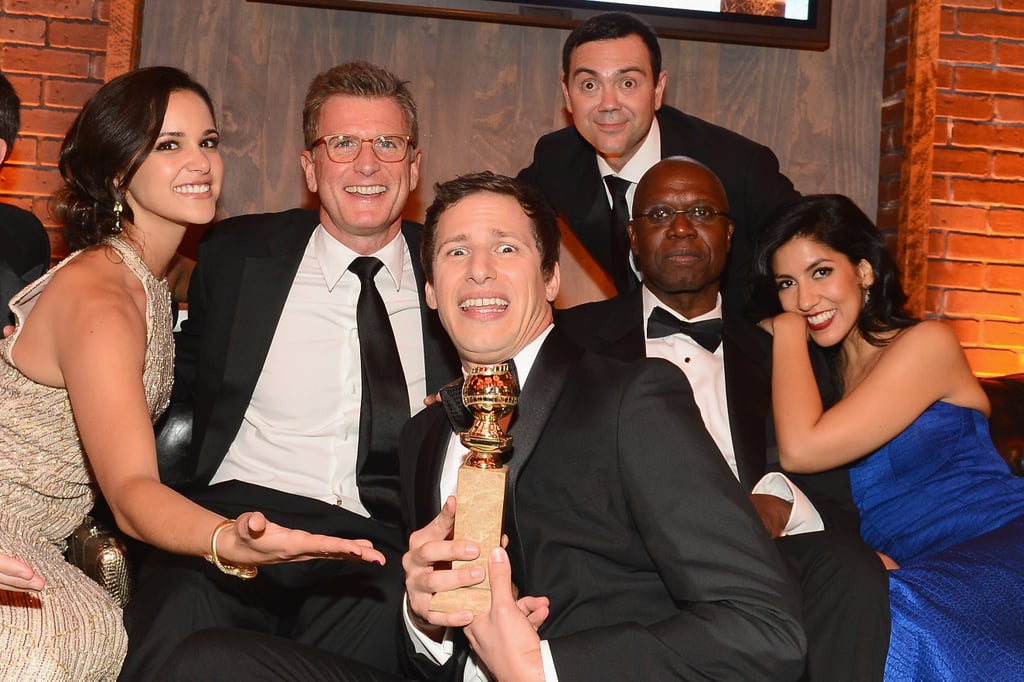 The Brooklyn Nine-Nine cast got silly with their Golden Globe.