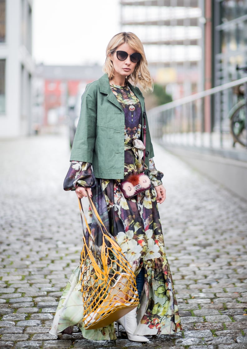 How to Wear a Maxi Dress in Winter | POPSUGAR Fashion