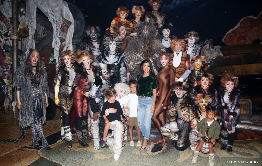 Kourtney Kardashian With Kids at Cats on Broadway Sept. 2016