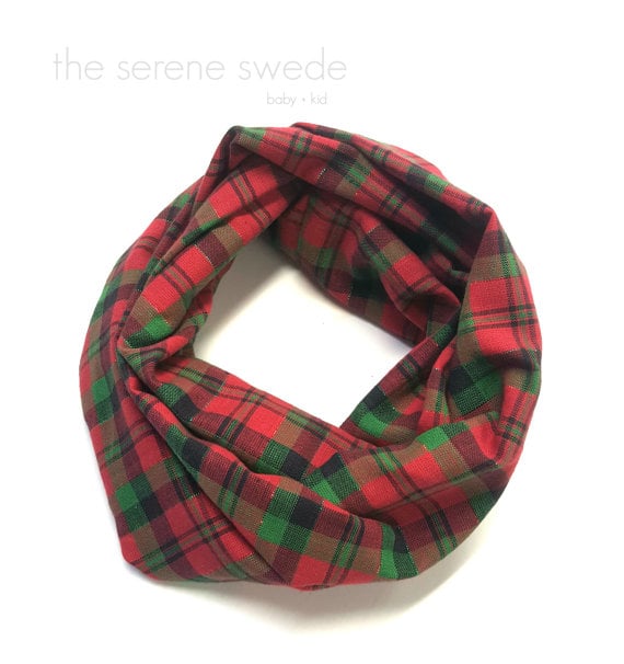 Plaid Toddler Infinity Scarf