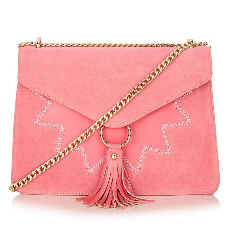 Embroidery Crossbody Bags for Women Chain Coin Purse Heart Bag