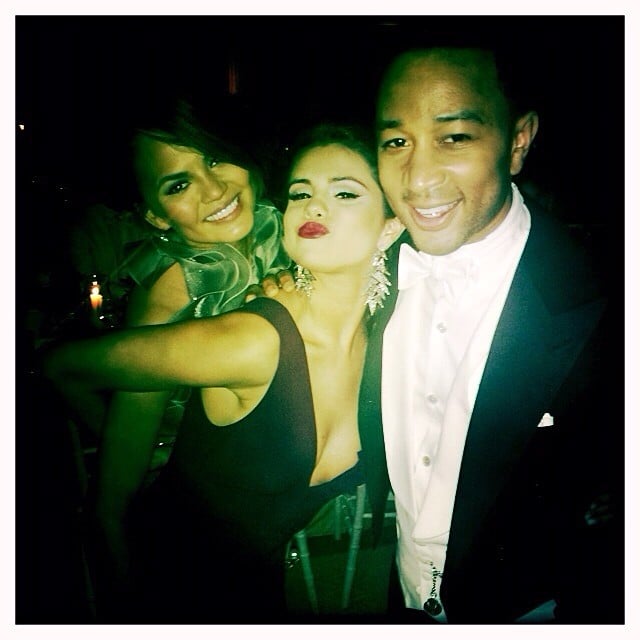 Selena Gomez met one of her favorite couples, Chrissy Teigen and John Legend.
Source: Instagram user selenagomez