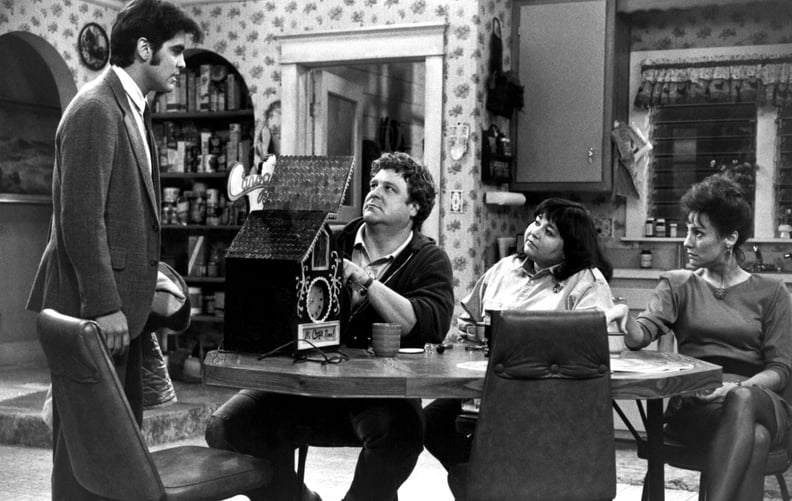 ROSEANNE, George Clooney, John Goodman, Roseanne, Laurie Metcalf, 1988-1997, 
