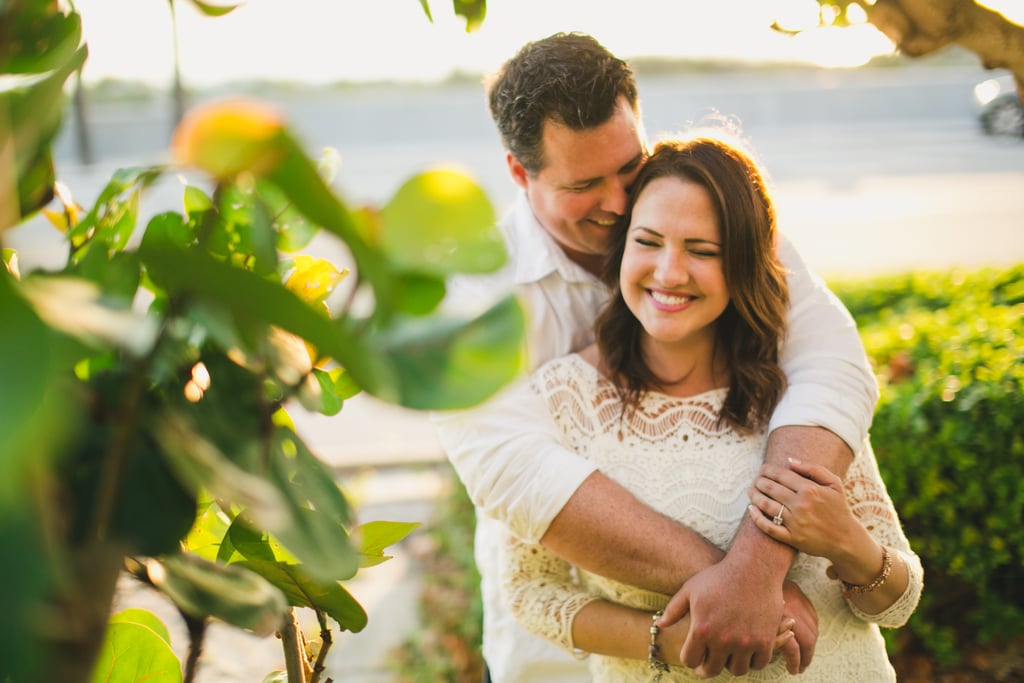 The couple's sweet engagement photo shoot.