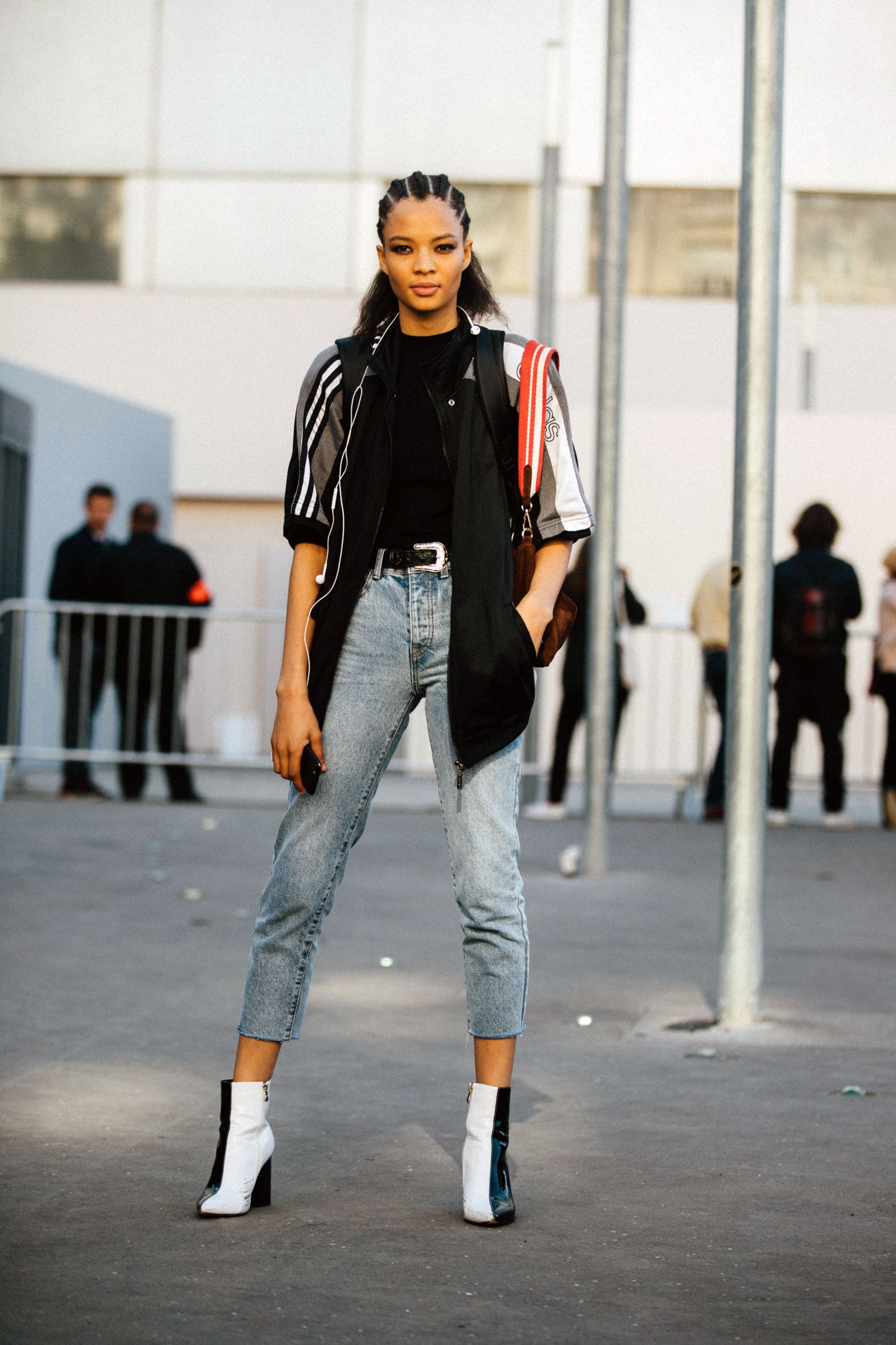 Monochrome Mashups  39 Ways to Wear Cropped Jeans Right Now