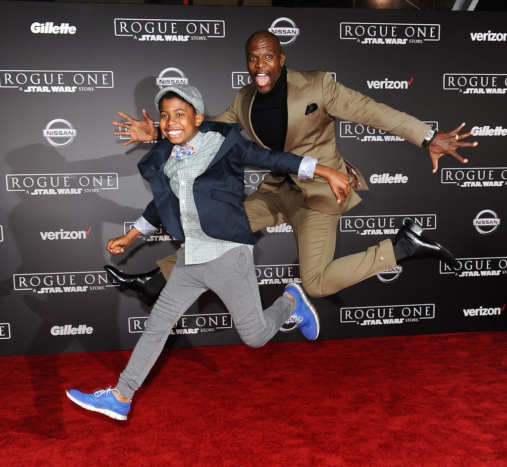 Terry Crews and His Son at Rogue One LA Premiere 2016