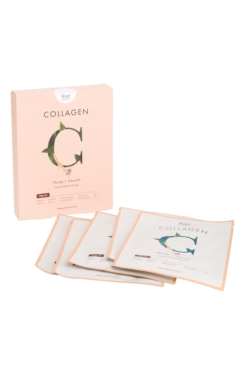 Rael Collagen Plump + Smooth 5-Pack Facial Sheet Masks