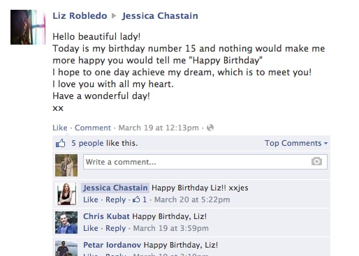 And She Sends Sweet Birthday Messages to Her Fans