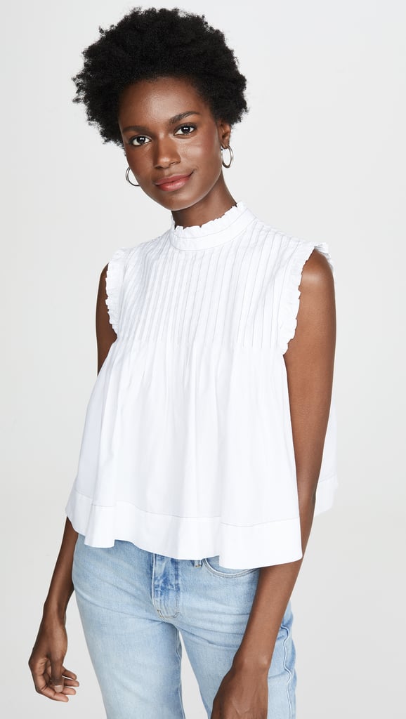 Ganni Cotton Poplin Top