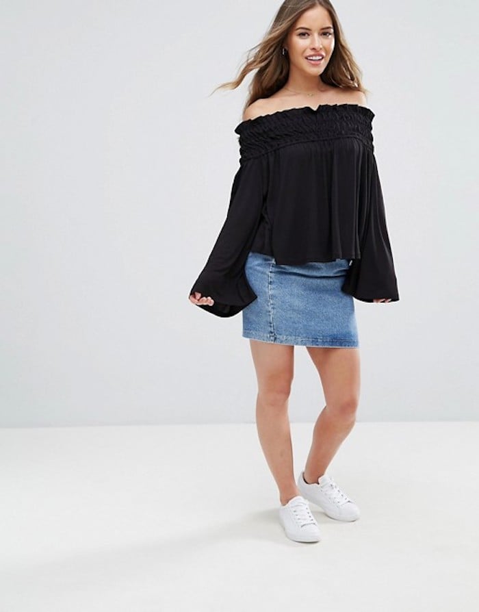 ASOS Top With Shirring Detail