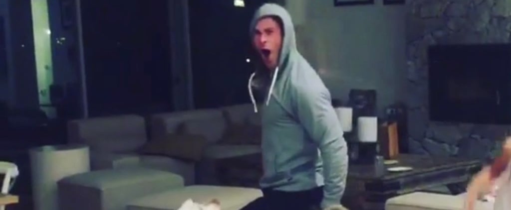 Chris Hemsworth Dancing to Miley Cyrus's "Wrecking Ball"