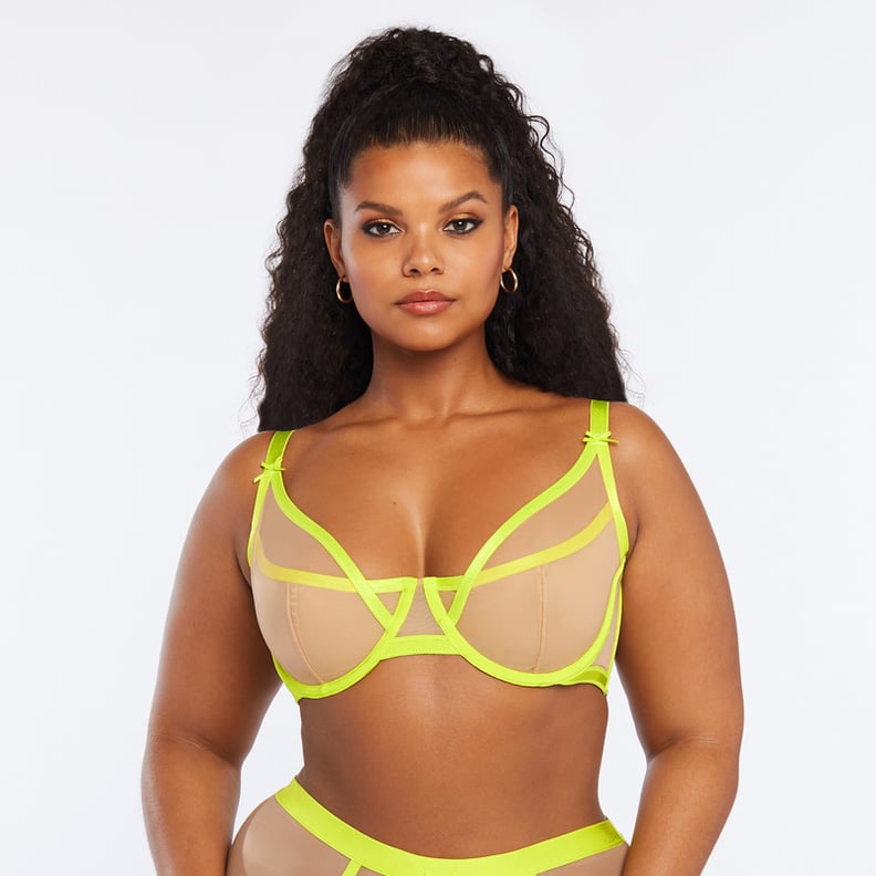 Neon Nights High Apex Unlined Bra in Black