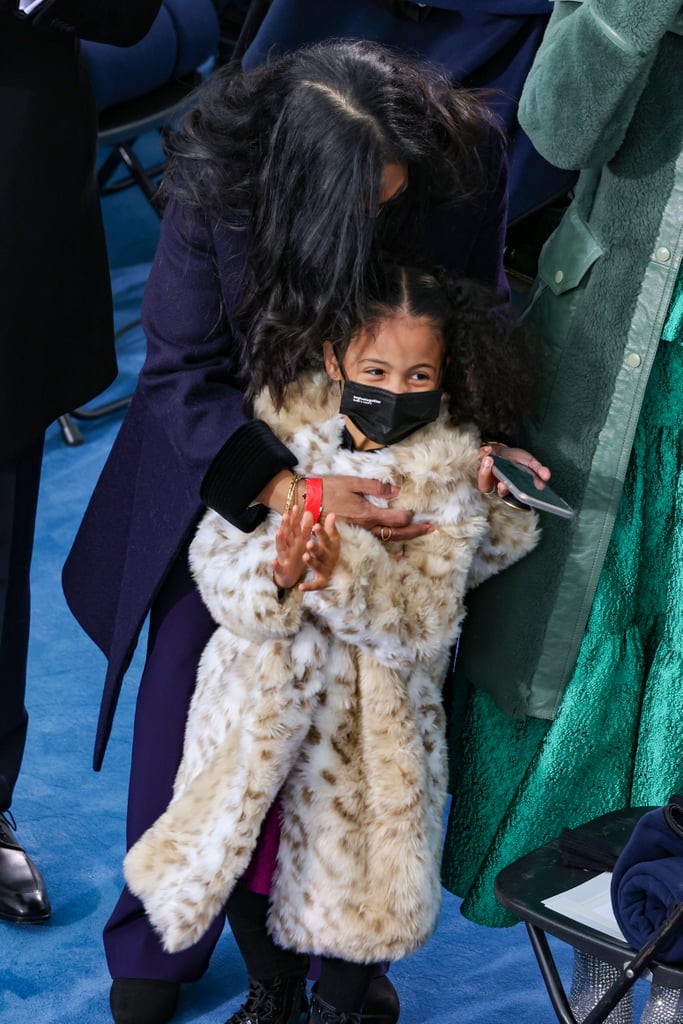 Meena Harris's Daughters Wear Leopard Coats Like Kamala's