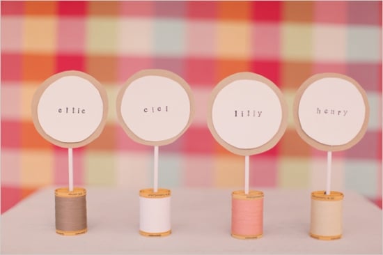 Thread Spool Place Cards