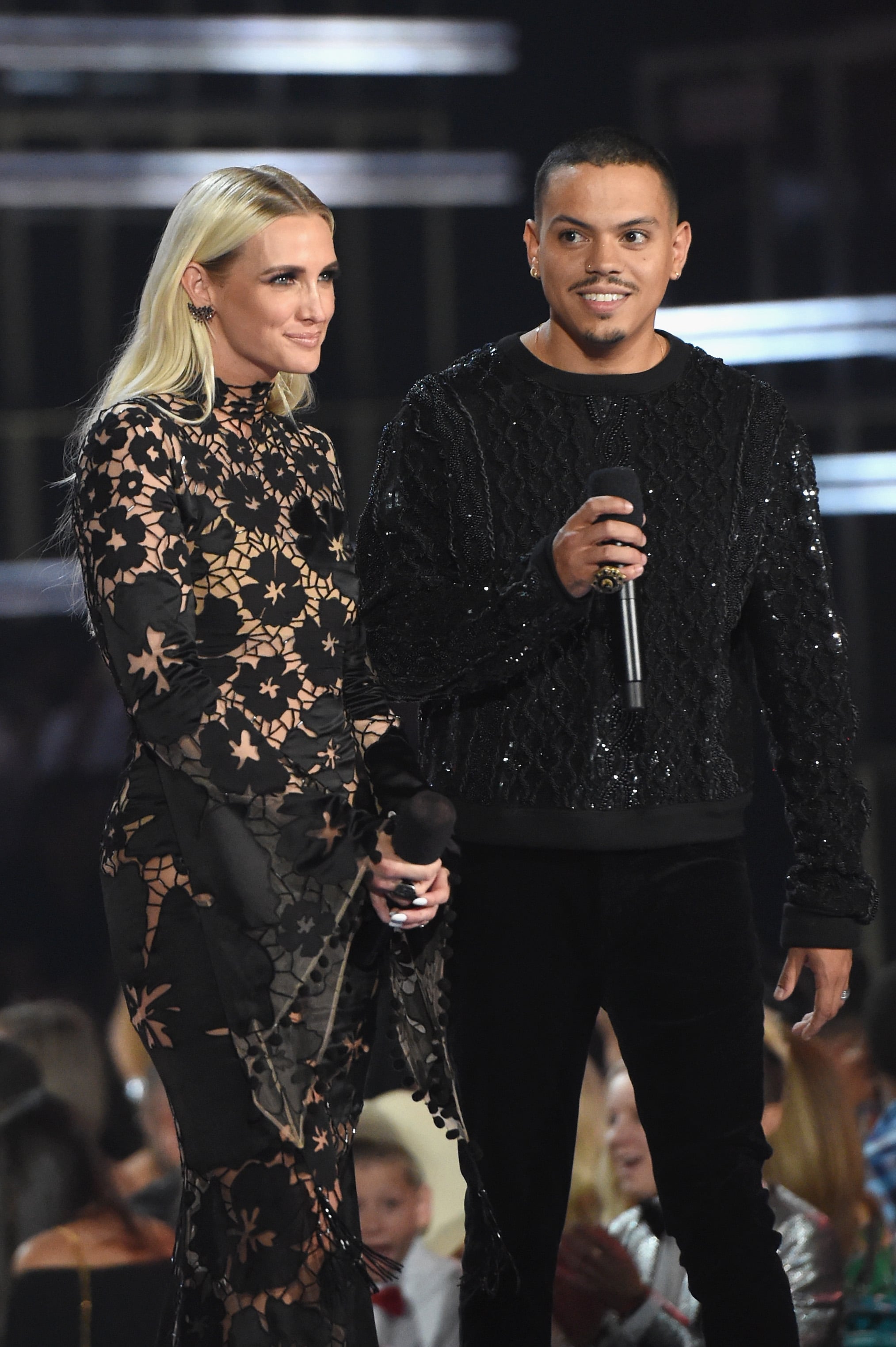 Ashlee Simpson and Evan Ross at 2018 Billboard Music Awards
