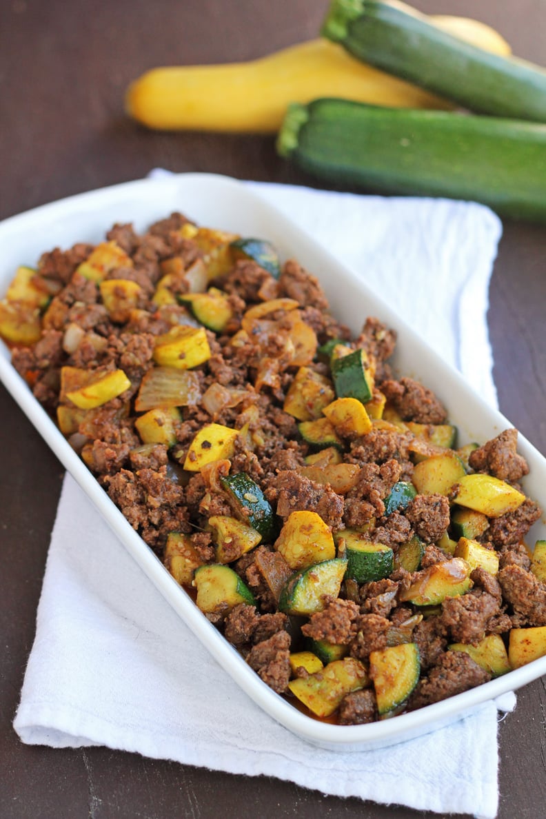 Mexican Beef and Zucchini Skillet