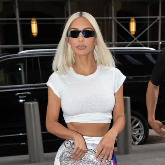 Kim Kardashian's Blond Lob Haircut in NYC