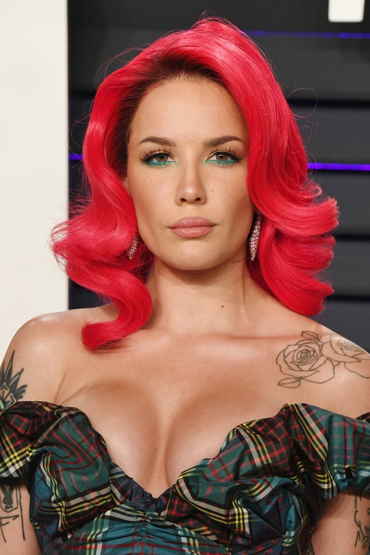 Halsey With Red Hair | Halsey Black Hair April 2019 ...