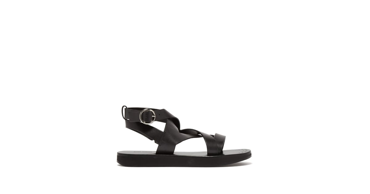 Isabel Marant Noelly Leather Crossover Sandals | Best Comfortable ...