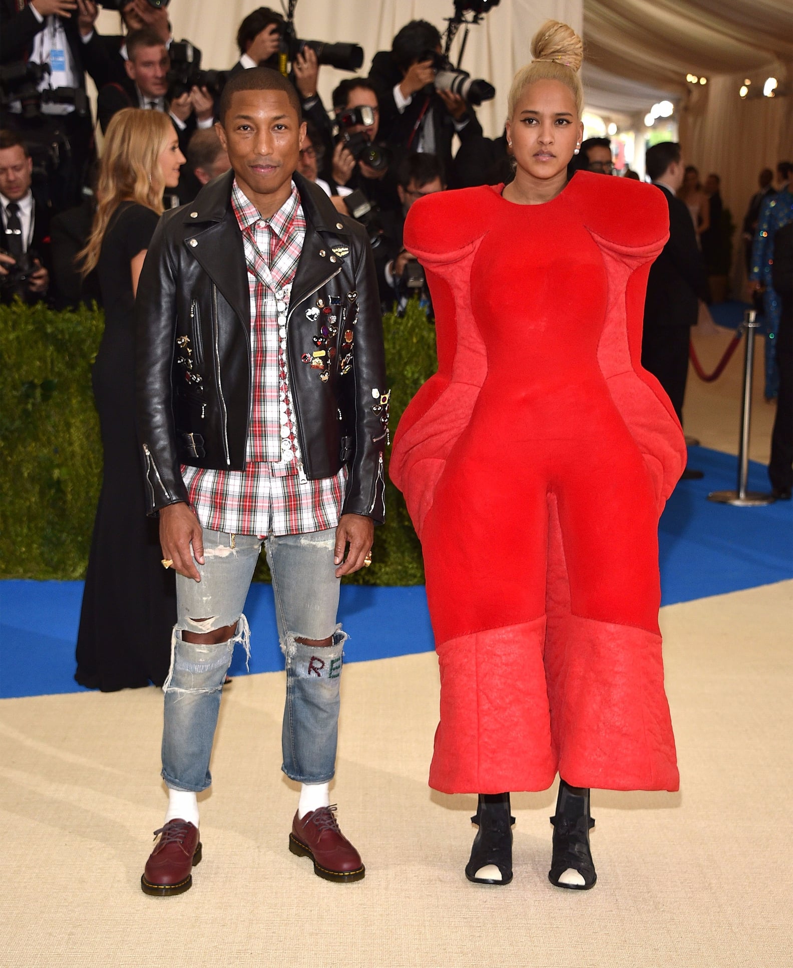 Pharrell Williams and Wife Helen at the 2017 Met Gala | POPSUGAR Celebrity